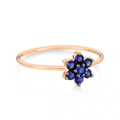 Ginette Ny Single Sapphire Star Ring