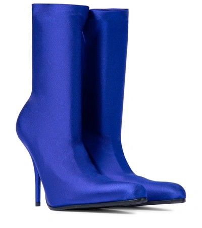 Balenciaga Knife Sock Boots In Blue