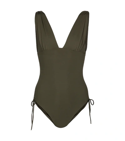 Melissa Odabash Green Chile Tie Side Swimsuit