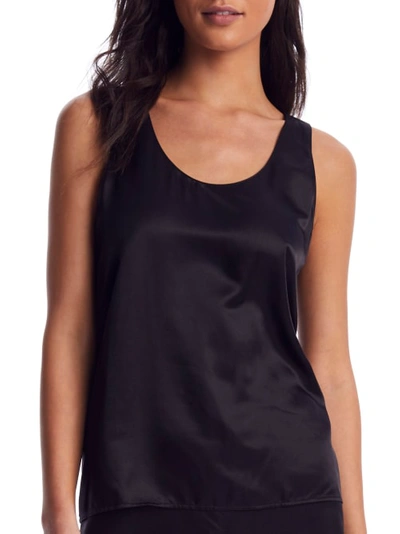 Ginia Washable Silk Chemise In Black