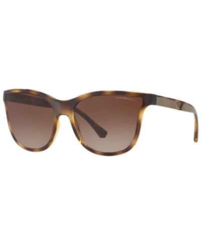 Emporio Armani Sunglasses, Ea4112 In Brown Gradient