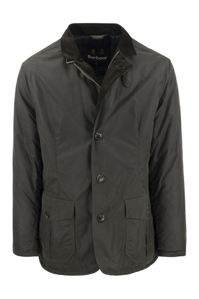 Barbour Classic Bedale Jacket In Coated Cotton In Grey