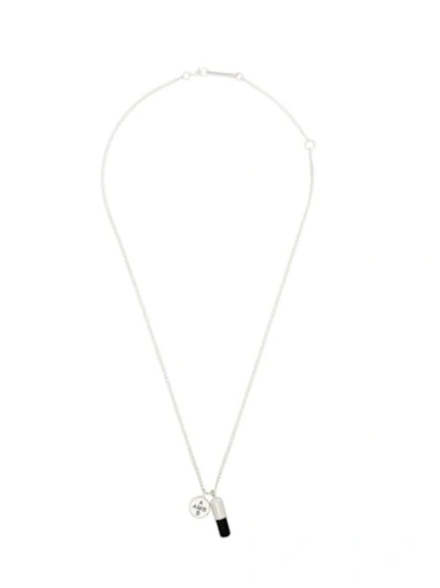 Ambush Kk Pill Charme Necklace In Silver