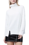 French Connection Sophia Viola Turtleneck Sweater In Winter White