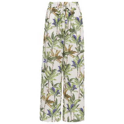 Vilebrequin Palms Printed Cover Up Pants In White