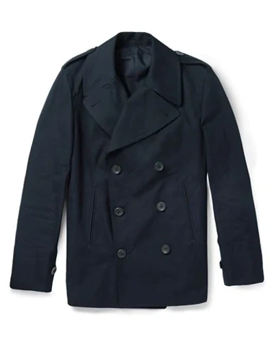 Dunhill Overcoats In Blue