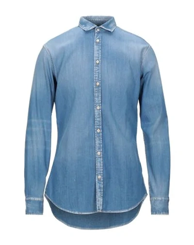 Dsquared2 Denim Shirts In Blue