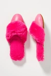 Ariana Bohling Nill Faux Fur Slippers In Pink