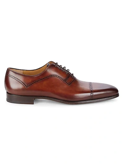 Magnanni Hogan Leather Cap Toe Oxfords