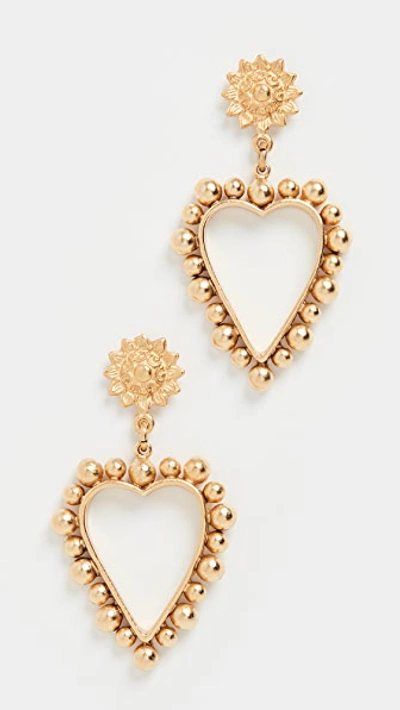 Brinker & Eliza Heart Of Gold Earrings