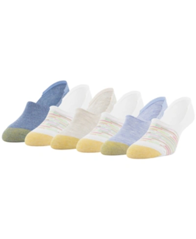 Gold Toe Digital Feed Invisible In White, Chambray, White, Oatmeal, White, Peacoat