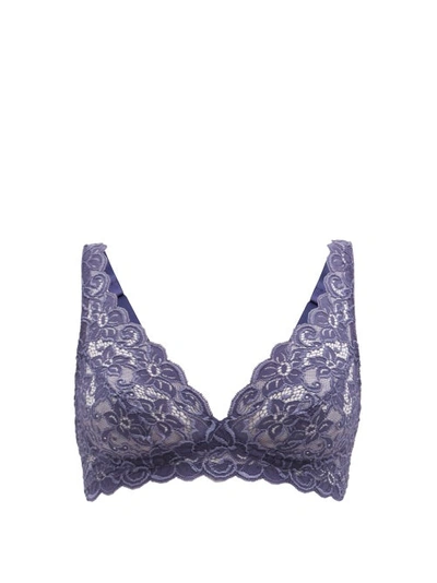 Hanro Womens 1626 Nightshade Moments Soft-cup Stretch-lace Triangle Bra 34c