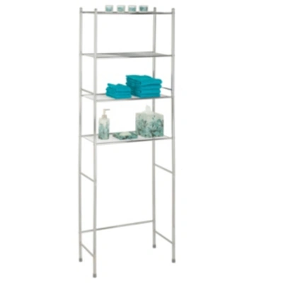 Honey Can Do 4-tier Over-the-toilet Shelving Unit In Chrome