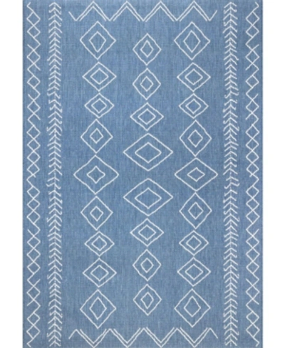 Nuloom Serna Owdn23b Blue 5'3" X 7'6" Outdoor Area Rug