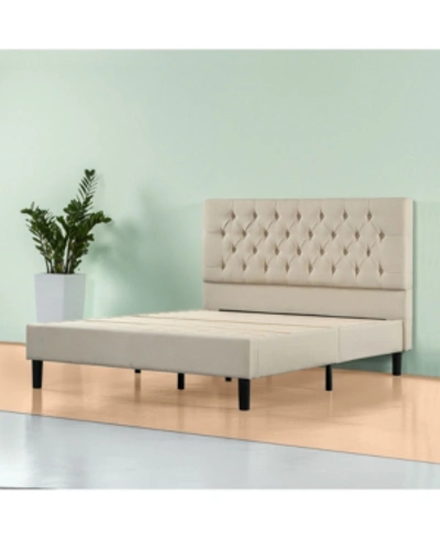 Zinus Misty Platform Bed Frame / No Box Spring Needed, Full In Cream