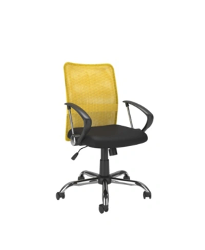 Corliving Office Chair With Contoured Mesh Back In Yellow