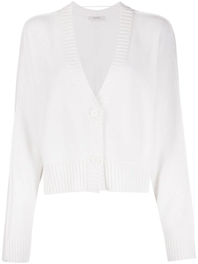 Dorothee Schumacher V-neck Open-side Cardigan In White