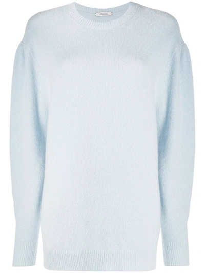 Dorothee Schumacher Fluffy Fantasy Alpaca-blend Sweater In Blue