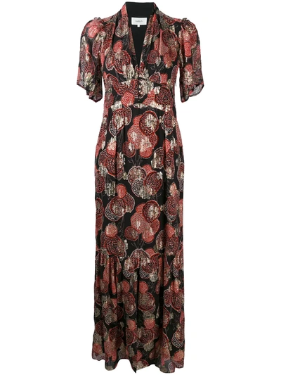 Ba&sh Metallic-effect Hide Long Dress In Black