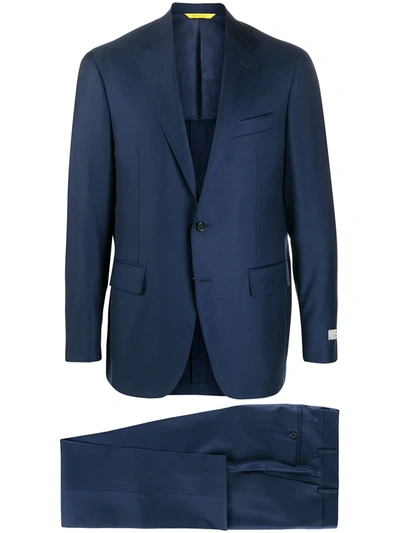 Canali Two-piece Tailored Suit In Blue