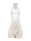 Anissa Kermiche Neutral Tit For Tat Short Earthenware Candlestick In Neutrals