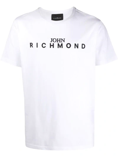 John Richmond Logo Print T-shirt In White