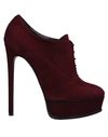 Casadei Lace-up Shoes In Maroon