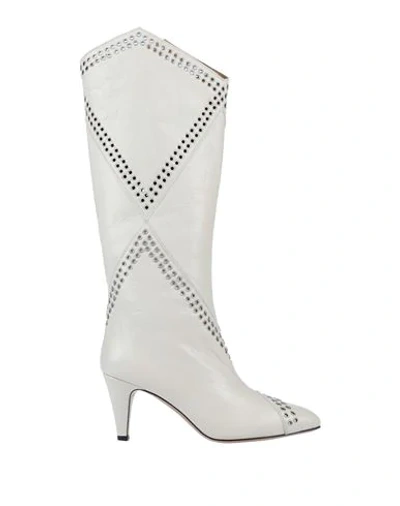 Isabel Marant Knee Boots In Ivory
