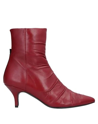 Joseph Ankle Boots In Red