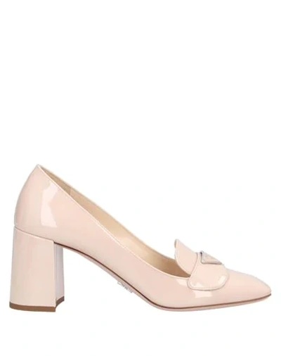 Prada Loafers In Light Pink