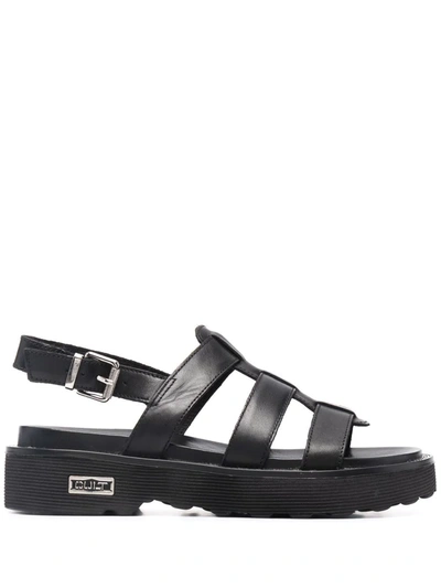Cult Cage-style Open-toe Sandals In Black