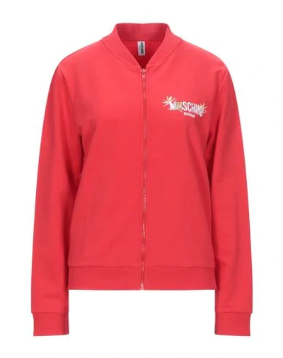 Moschino Sweatshirts In Red