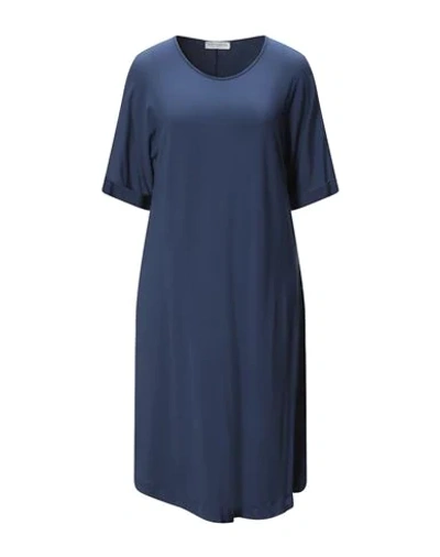 Le Tricot Perugia Midi Dresses In Blue