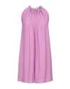 Dondup Short Dresses In Purple