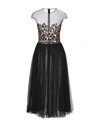 Elisabetta Franchi Midi Dresses In Black