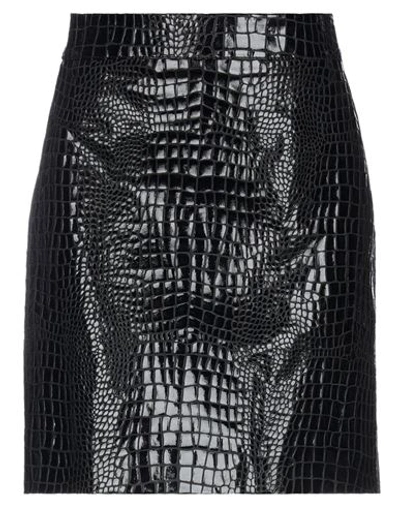 Dacute Knee Length Skirts In Black