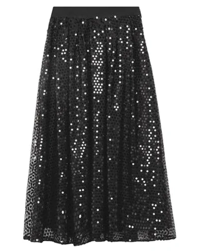 Msgm Midi Skirts In Black