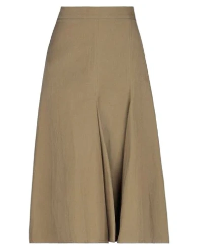 Joseph Midi Skirts In Khaki