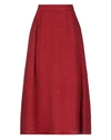 Aspesi Midi Skirts In Red