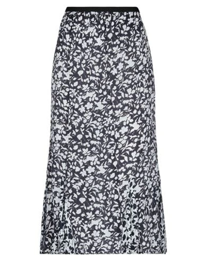 Lily And Lionel Midi Skirts In Dark Blue