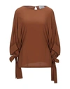 Erika Cavallini Blouses In Brown