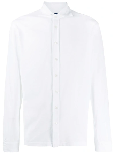 Barba Napoli Buttoned Cotton Shirt In White