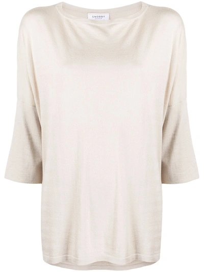 Snobby Sheep Loose-fit Jumper In Neutrals