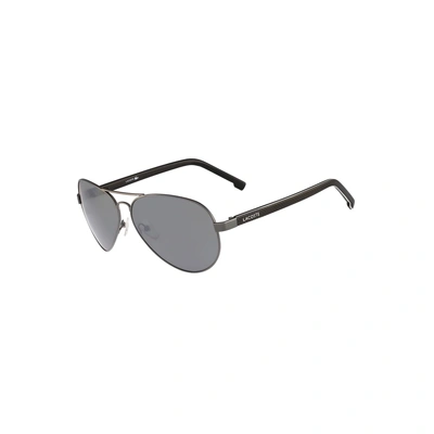Lacoste Unisex Aviator Sunglasses - Gunmetal