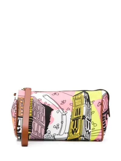 Emilio Pucci Sketch Print Make Up Bag In Pink