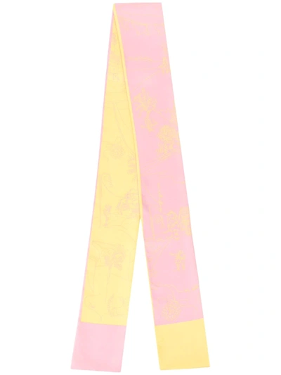 Pucci Scorci Fiorentini Print Scarf In Pink