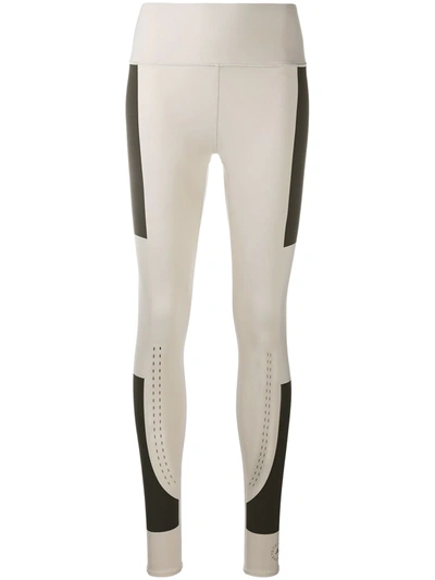 Adidas By Stella Mccartney Multi-panel Design Leggings In Neutrals