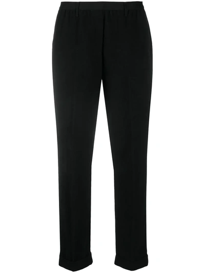 Pre-owned Maison Margiela 2000s High Waist Tapered Trousers In Black