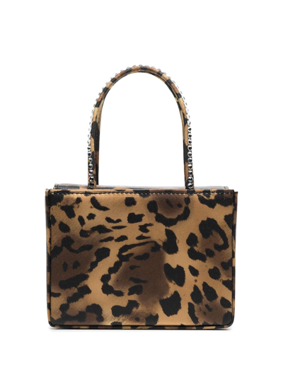 Amina Muaddi Super Amini Gilda Leopard-print Top-handle Bag In Multi