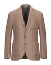Brunello Cucinelli Suit Jackets In Brown